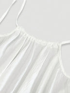 Women's Solid Color Backless Cami Dress