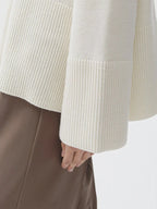 Women's Oversized Turtleneck Batwing Sleeve Casual Loose Knit Pullover Sweater