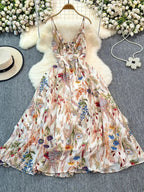 Boho Floral Cami A-Line Summer Dress