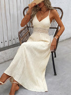Women's  Solid Color Summer Vacation Spaghetti Strap Long Dress