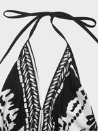 Women's Vacation Beach Dress Spaghetti Strap V Neck Summer Boho Maxi