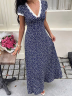 Women’s Vintage Floral Maxi Dress