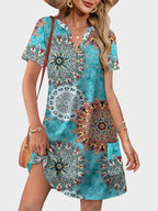 V-Neck Summer Vacation Dress