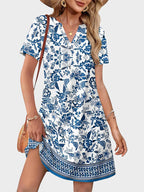 V-Neck Summer Vacation Dress