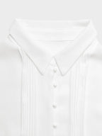 Women's Collared Button Front Midi Dress