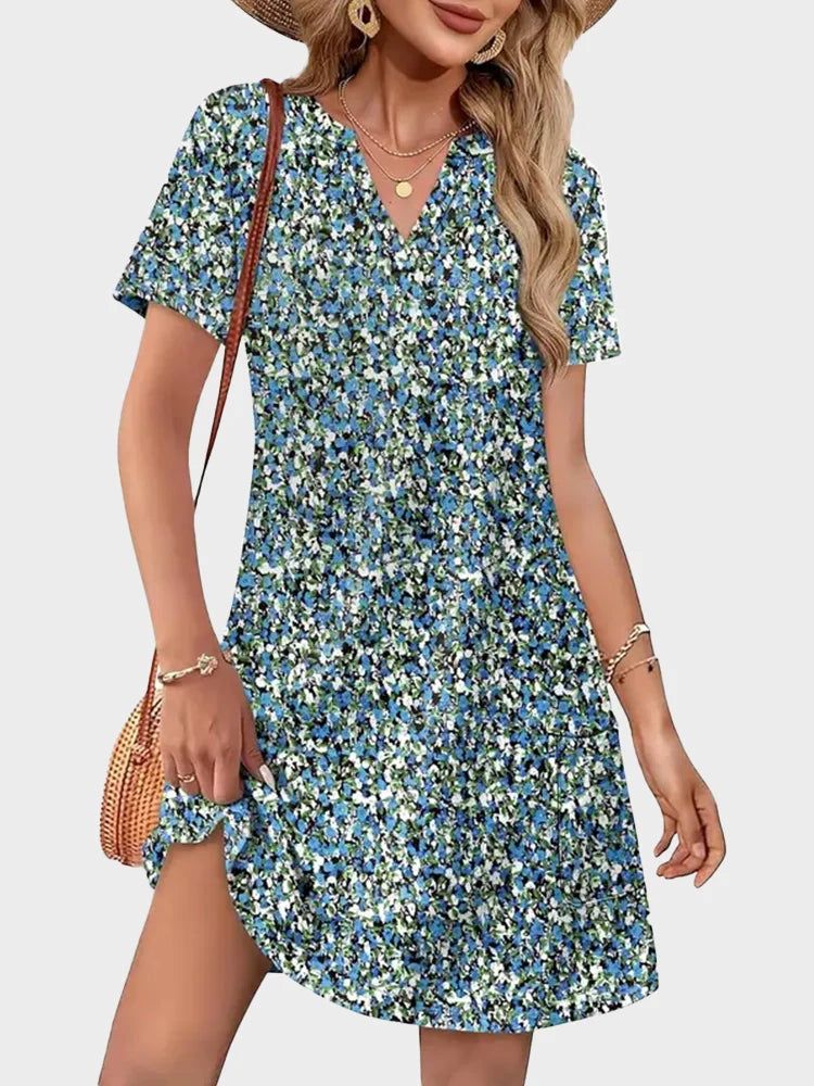 V-Neck Summer Vacation Dress