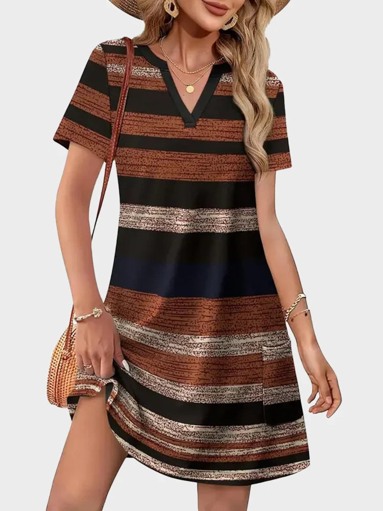 V-Neck Summer Vacation Dress