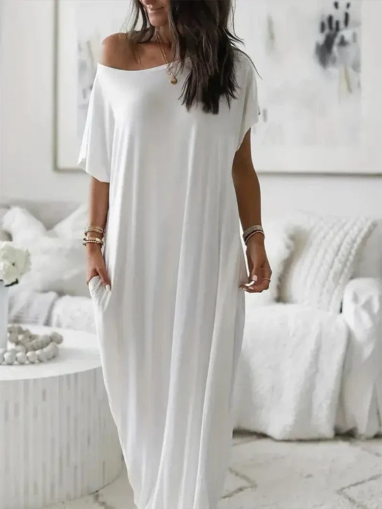 Women's Butterfly Heart Tie-Dye Nightgown with Pockets